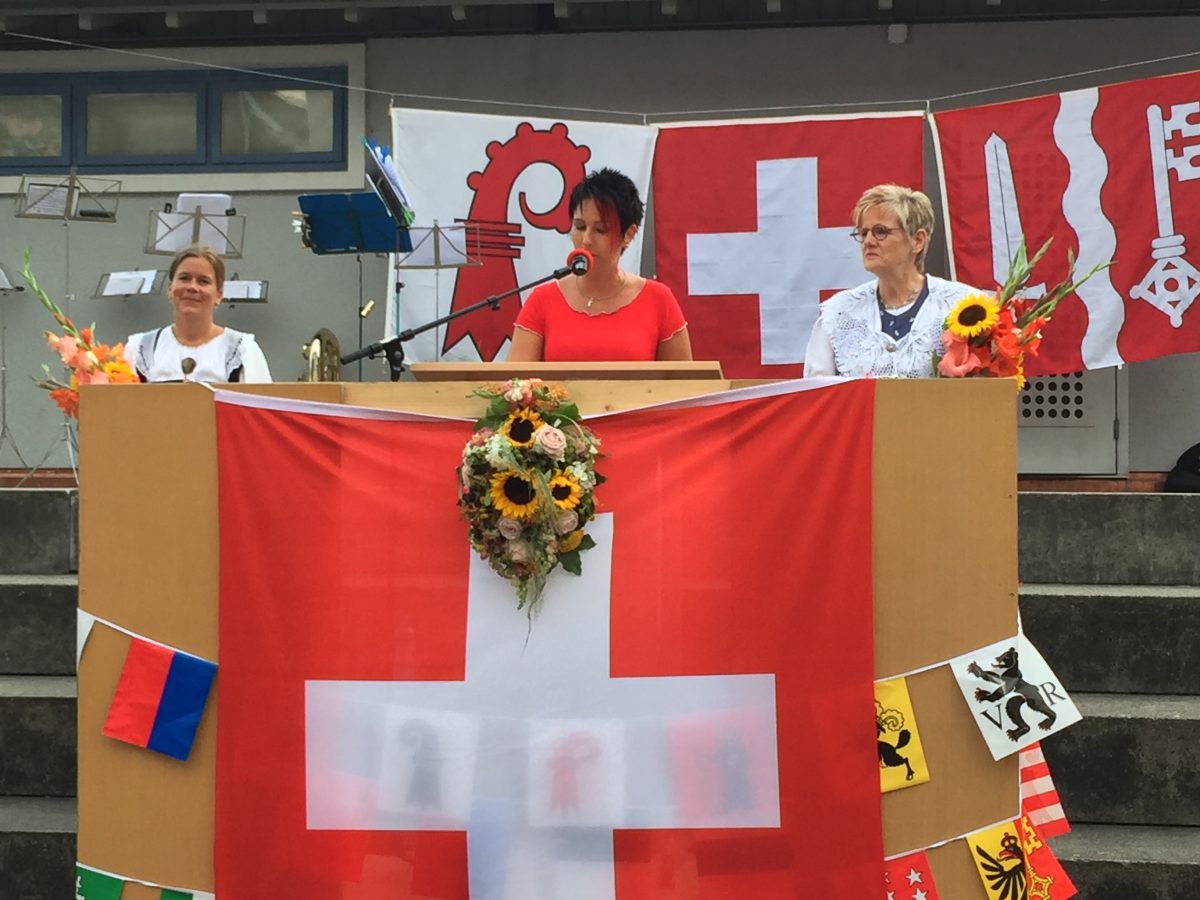 Sandra Sollberger, Festrede 1. Augustfeier in Oberwil BL