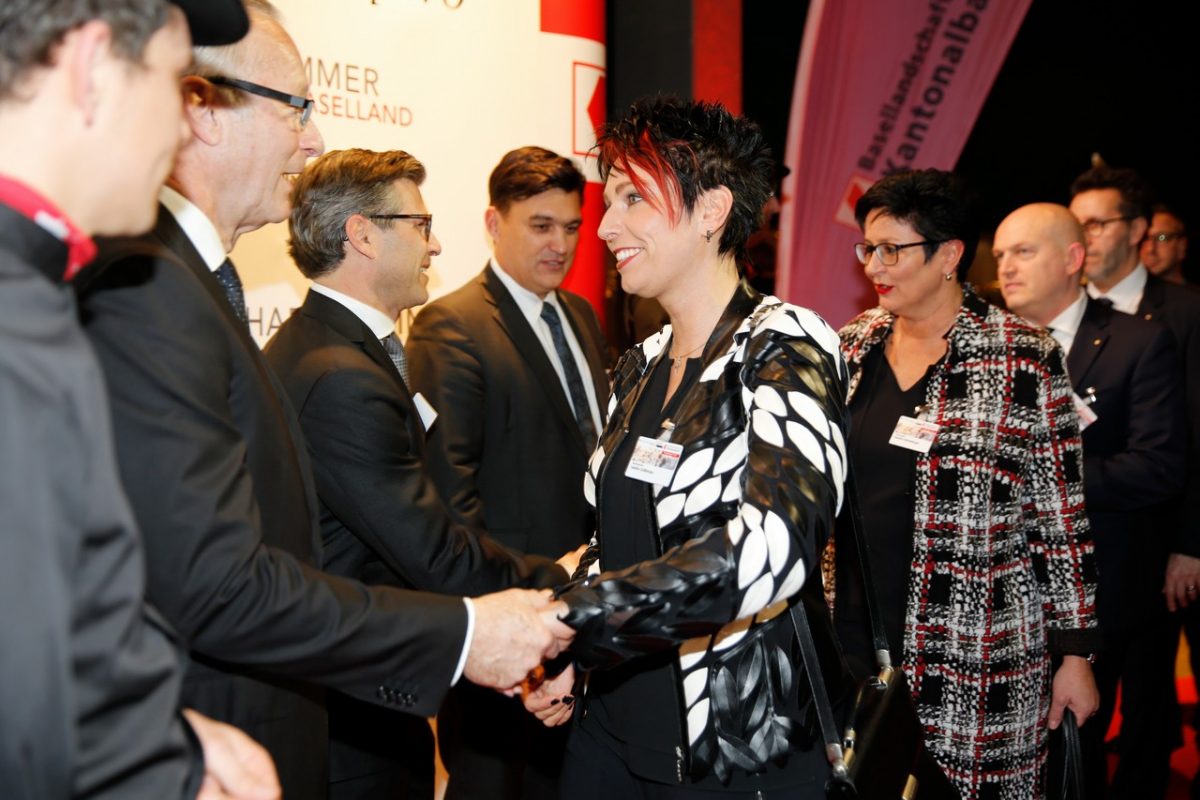 Sandra Sollberger, Neujahrsapéro der WK BL im Pantheon